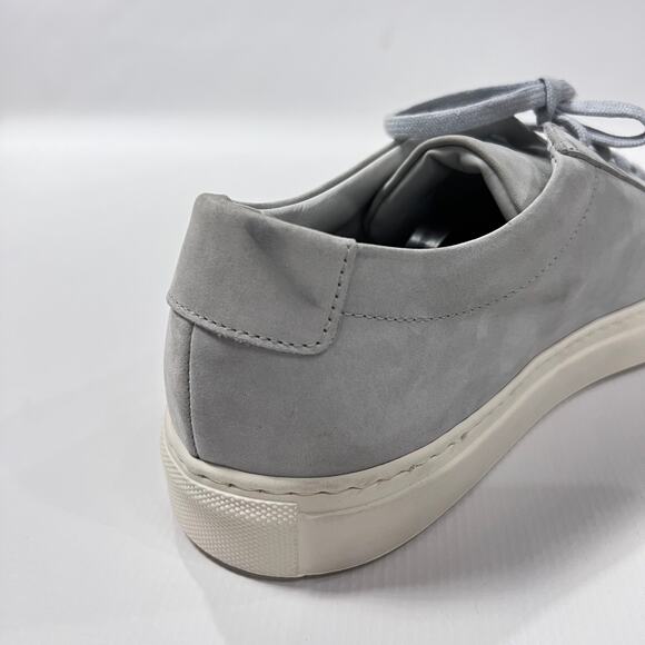 COMMON PROJECTS Achilles Low Sneakers Grey Nubuck 2366 EU 44 US 11 Shoes ITALY - Picture 4 of 13